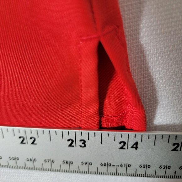 Coral Bay Golf Womens Skort Size 12 Side & Back Pocket Back Zip Red - Picture 6 of 13